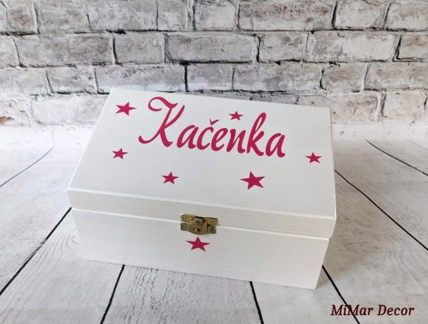 Sada 3 krabiček na sponky, gumičky