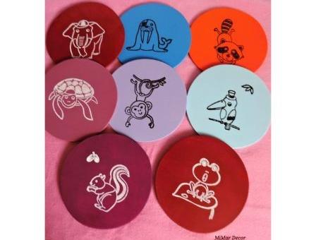 Sada 3 krabiček na sponky, gumičky