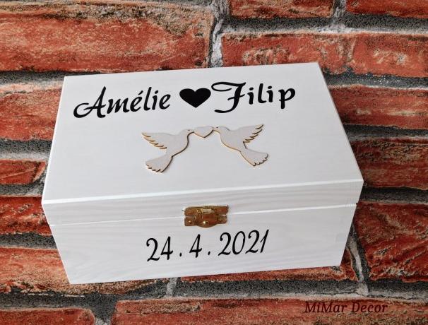 Sada 3 krabiček na sponky, gumičky