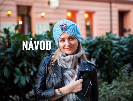Návod na háčkovanou čepici Turban čepice klobouk zimní klobouček popis popisné návody návod turban jednobarevná háčkovaná čepice krok za krokem fotopostup detailní darek pro kamaradku darek pro dceru darek pro ženu čepice turban návod na čepice zimnídoplňky fortografie 