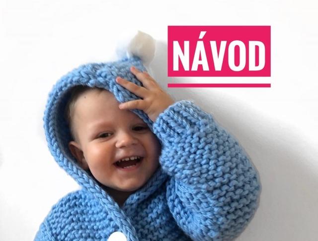 Návod na teply pletený kabátek pletený svetřík návod na pletení 