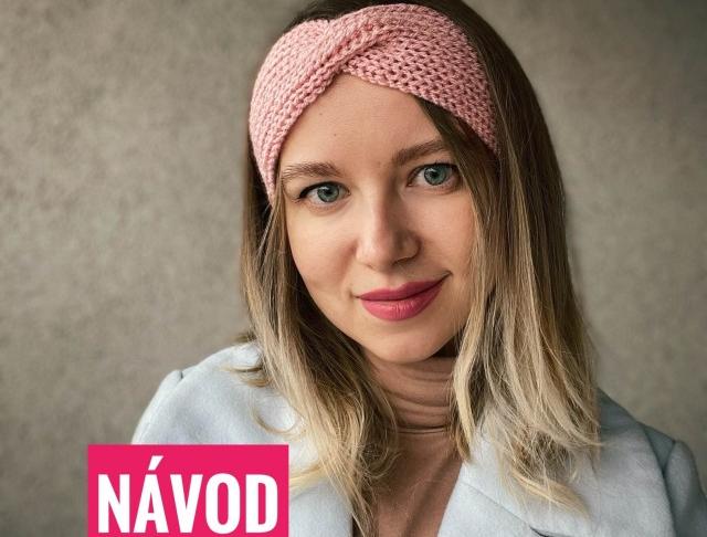 Pletená čelenka na zimu návod