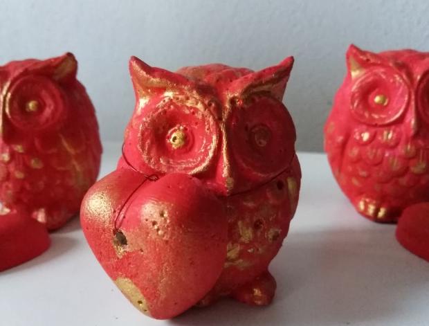 Betonová dóza s ornamenty