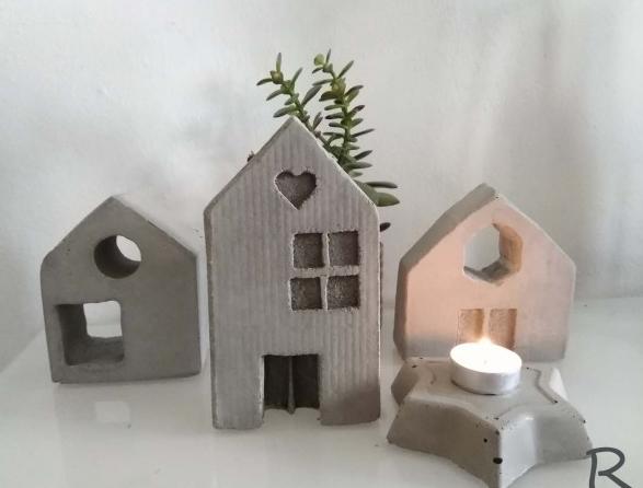 Betonová dóza s ornamenty