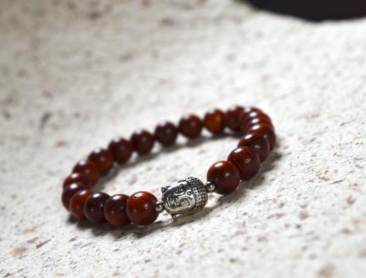 Ochranný náramek - Santal... talisman náramek láska meditace štěstí energie přátelství buddha joga 