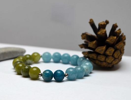 Ochranný náramek Od potůčku z lesa talisman náramek láska meditace kyanit štěstí energie přátelství buddha joga 