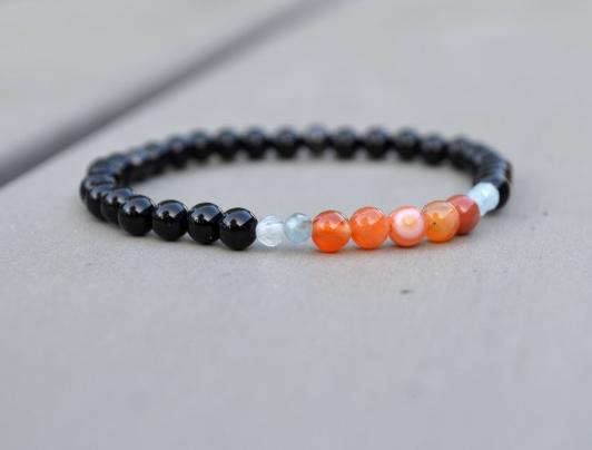 Ochranný náramek - Pomeranče ... talisman náramek láska meditace štěstí energie přátelství buddha joga diopsid 