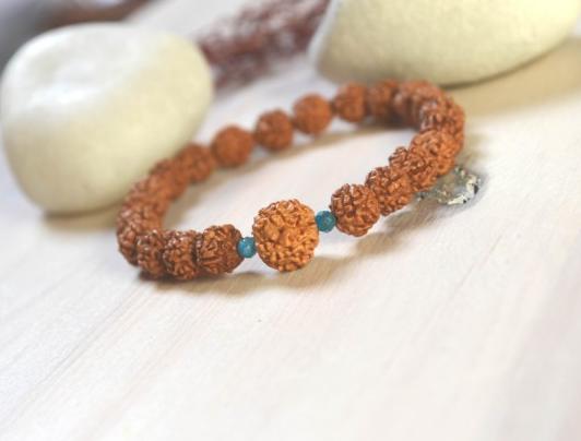 Ochranný náramek - Rudrakshové nebe talisman náramek láska meditace štěstí energie přátelství buddha joga 