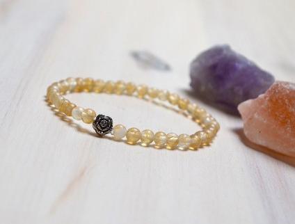 Ochranný náramek - Citrín..... talisman náramek korálky láska přírodní ochrana ples štěstí večerní přátelství čakra buddha joga namaste 