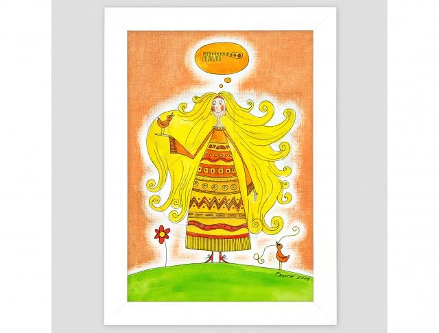 Tanečnice - bronzová socha,originál