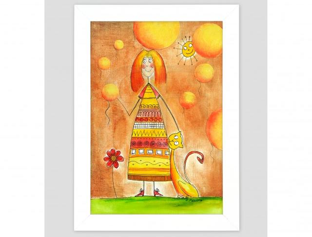 Tanečnice - bronzová socha,originál