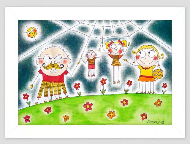 Tanečnice - bronzová socha,originál