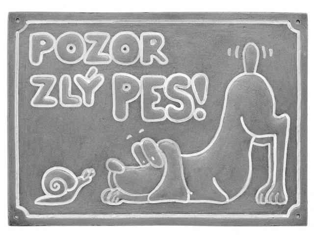 Pozor zlý pes výstražná tabulka na zvíře pro děti obraz pejsek cedulka dětský text obrázek dětské dětská zeď štěně stěnu obrázky psa psi pejsci dveře pejsky cedule pejskové tabulky 