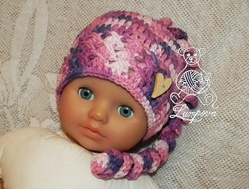 návod - čepička pro miminko