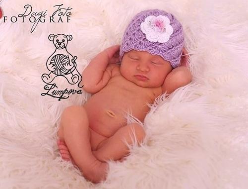 návod - čepička pro miminko