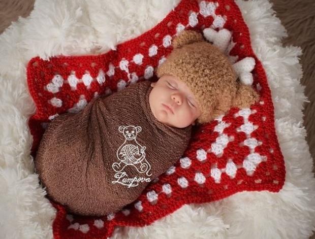 návod - čepička pro miminko