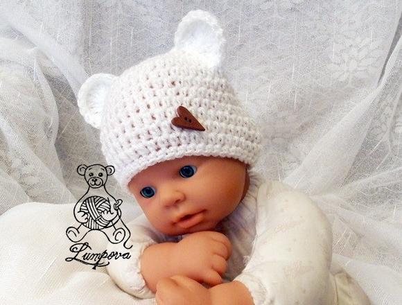 návod - čepička pro miminko