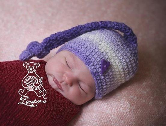 návod - čepička pro miminko