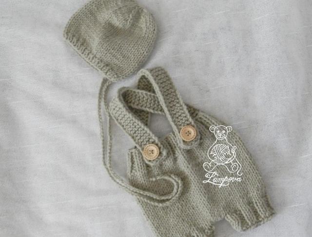 Kalhotky pro miminko na focení dárek děti čepice čepička oblečení souprava rekvizita kalhoty handmade kalhotky doplňek na focení katata ušatá newborn gate fotorekvizita 