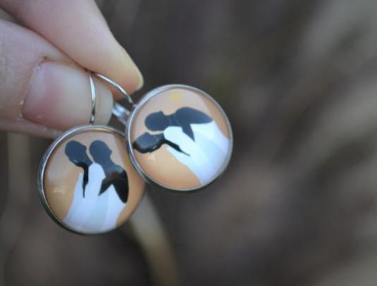 náušnice - v zahradě II