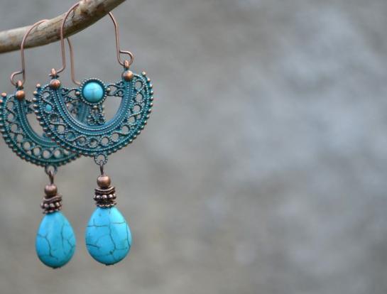 náušnice - v zahradě II