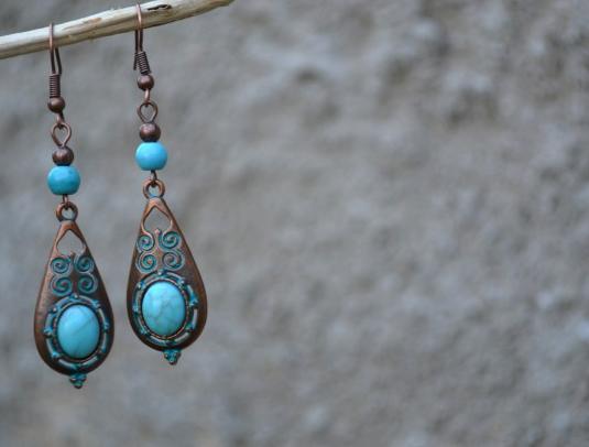 náušnice - v zahradě II