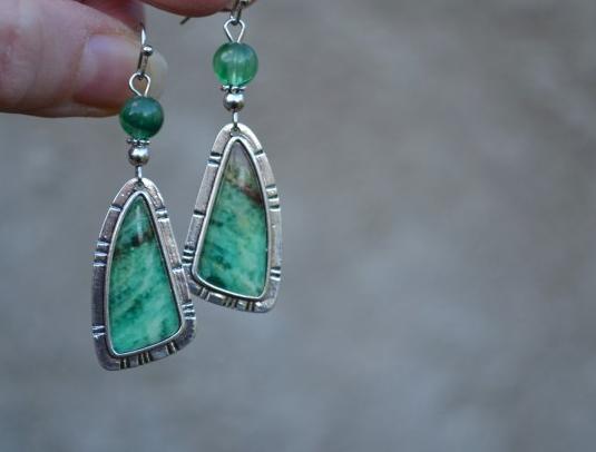 náušnice - v zahradě II