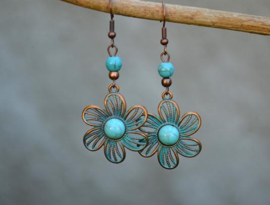 náušnice - v zahradě II