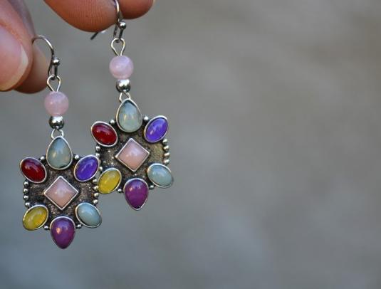 náušnice - v zahradě II