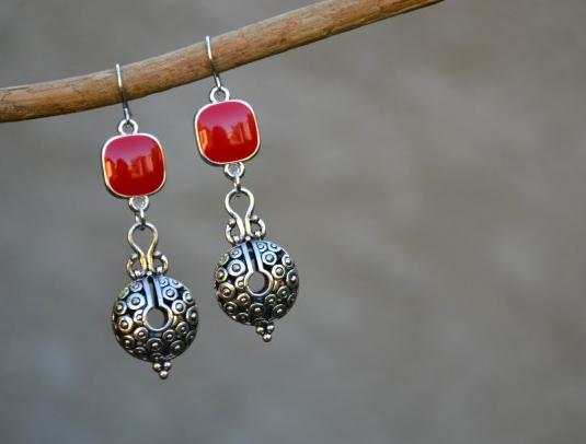 náušnice - v zahradě II