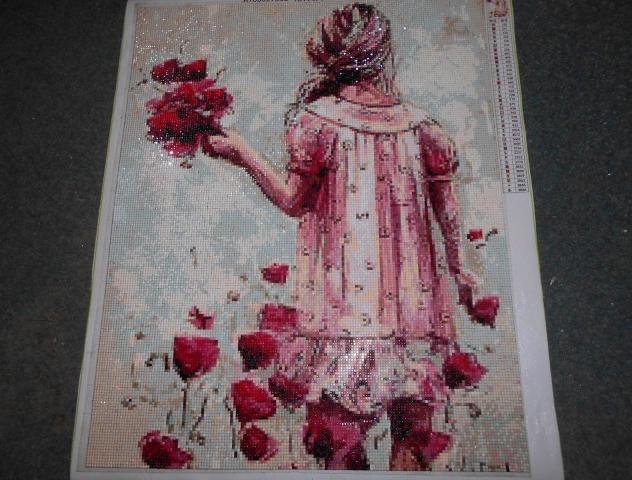 Holčička s kytičkama