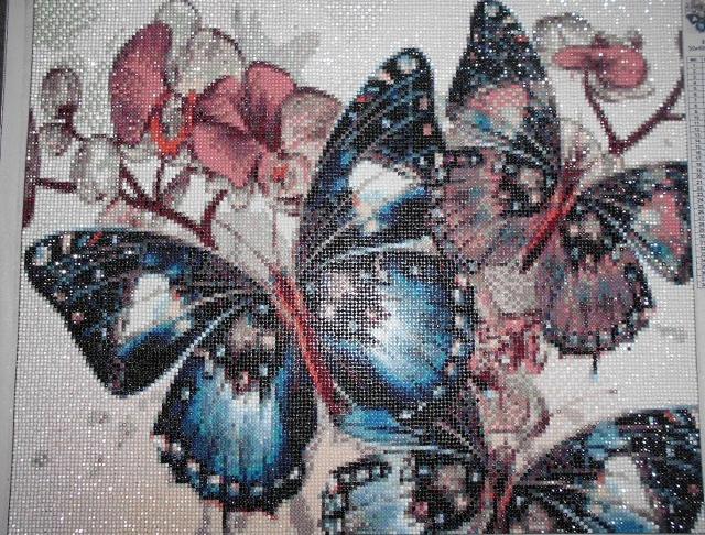 Motýli mozaikový obraz ---------------- 