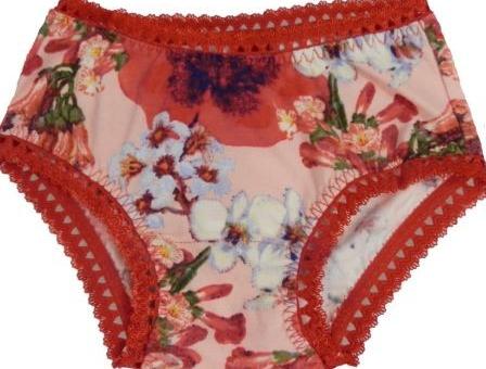 dívčí kalhotky modré puntík