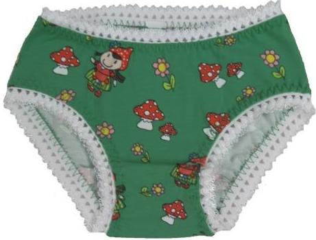 dívčí kalhotky modré puntík