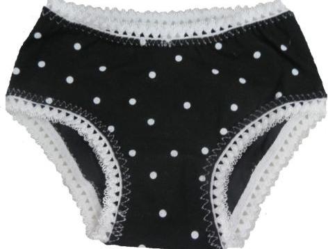 dívčí kalhotky modré puntík