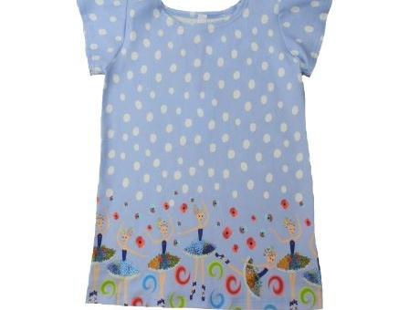 dívčí kalhotky modré puntík