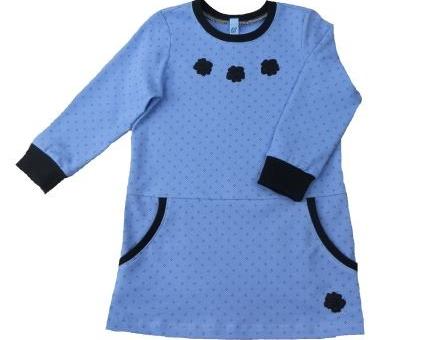 dívčí kalhotky modré puntík