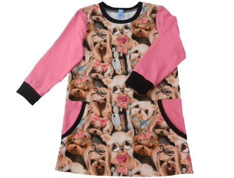 dívčí kalhotky modré puntík