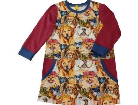 dívčí kalhotky modré puntík