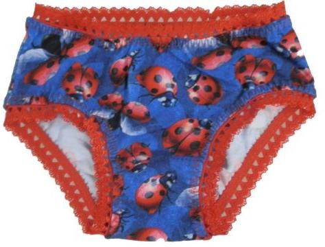 dívčí kalhotky modré puntík