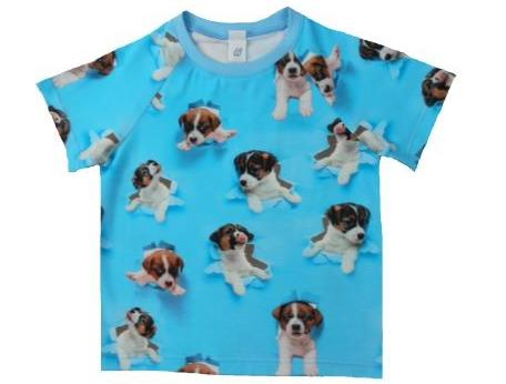 dívčí kalhotky modré puntík