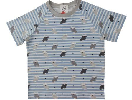 dívčí kalhotky modré puntík