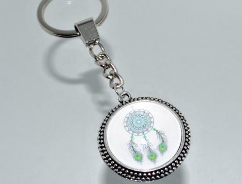 Přívěsek na klíče- lapač snů (3316) přívěsek přívěšek klíče klíč klíčenka barevný přívěsek na klíče lapač catcher dreamcatcher přívěšek na klíče lapač snů lapačsnů 