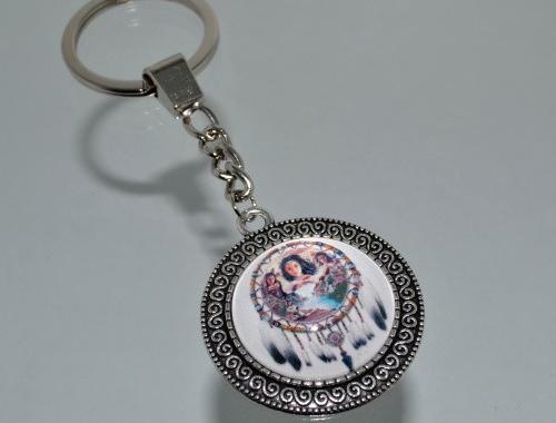 Přívěsek na klíče- lapač snů (3336) přívěsek přívěšek klíče klíč klíčenka barevný přívěsek na klíče lapač catcher dreamcatcher přívěšek na klíče lapač snů lapačsnů 