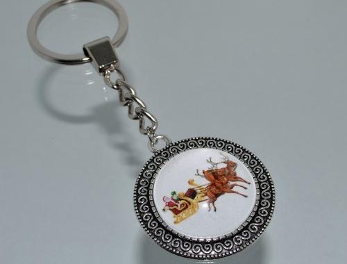 Přívěsek na klíče - sáně (3357)