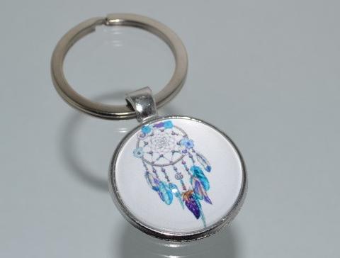 Přívěsek na klíče- lapač snů (3359) přívěsek přívěšek klíče klíč klíčenka barevný přívěsek na klíče lapač catcher dreamcatcher přívěšek na klíče lapač snů lapačsnů 