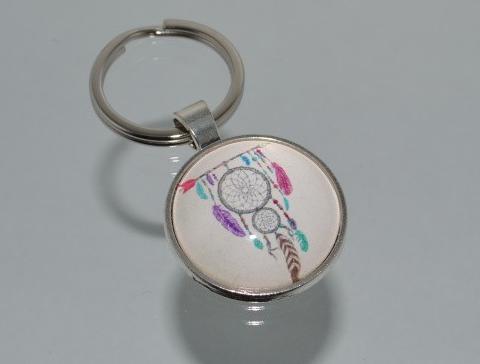 Přívěsek na klíče- lapač snů (3485) přívěsek přívěšek klíče klíč klíčenka barevný přívěsek na klíče lapač catcher dreamcatcher přívěšek na klíče lapač snů lapačsnů 