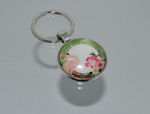 Přívěsek na klíče - plameňák (3648) přívěsek přívěšek klíče klíč klíčenka barevný přívěsek na klíče plameňák přívěšek na klíče 