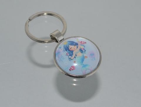 Přívěsek na klíče - panna (3655) přívěsek mořská přívěšek klíče klíč klíčenka mořský barevný panna mořská panna přívěsek na klíče přívěšek na klíče 