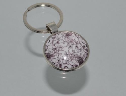 Přívěsek na klíče-černobílý (3758) přívěsek ornament přívěšek klíče klíč klíčenka barevný vzor ornamenty vzory přívěsky přívěšky černobílý na klíče přívěsek na klíče bíločerný přívěseknaklíče naklíče 